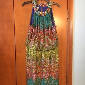 London Times Multicolor Sleeveless Dress